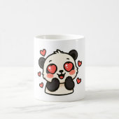 Cute Panda Love Mug – Kawaii Heart Eyes design Koffiemok (Center)