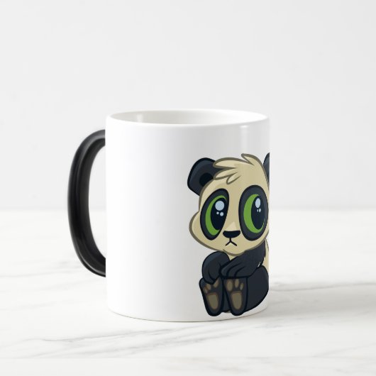 Cute Panda Magische Mok (Voorkant links)