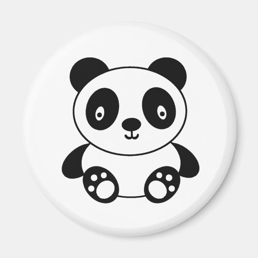 Cute Panda Magneet (Voorkant)