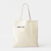 Cute Panda met een Oranje Bloem Lijst Tote Bag (Achterkant)