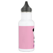 Cute Panda met een roze hart  Waterfles (Links)