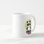 Cute Panda met Flowers - 1000Pandas Koffiemok (Voorkant rechts)