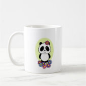 Cute Panda met Flowers - 1000Pandas Koffiemok (Links)