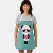 Cute Panda met roze bril Schort (Insitu)