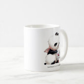 Cute Panda met Scarf Personalize Tea Party Koffiemok (Voorkant rechts)
