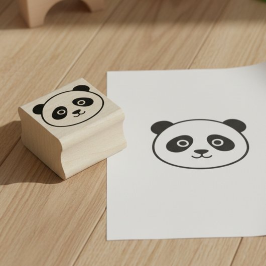 Cute Panda Mini Stamp Rubberstempel