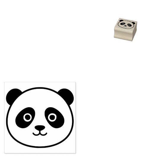 Cute Panda Mini Stempel (Gestempeld)