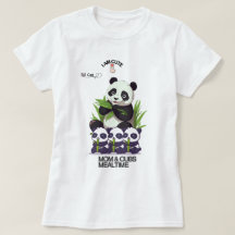 Cute Panda Moeder T-Shirt – Schattig Moederdag Cad
