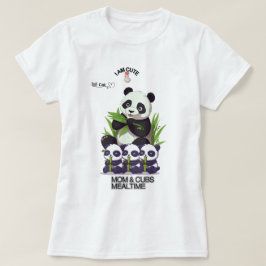 Cute Panda Moeder T-Shirt – Schattig Moederdag Cad