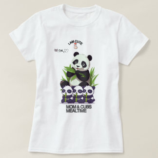 Cute Panda Moeder T-Shirt – Schattig Moederdag Cad