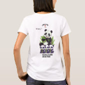 Cute Panda Moeder T-Shirt – Schattig Moederdag Cad (Achterkant)