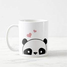 Cute Panda Monogram Script Koffiemok