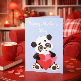 Cute Panda Mother’s Day Kaart