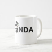 Cute Panda mug- Adorable black and white mug Koffiemok (Voorkant rechts)