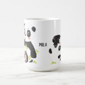 Cute panda-naam koffiemok (Center)