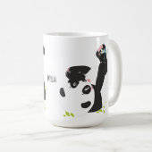Cute panda-naam koffiemok (Voorkant rechts)