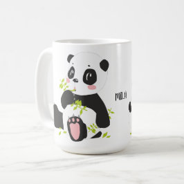 Cute panda-naam koffiemok