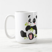 Cute panda-naam koffiemok (Links)