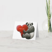 Cute Panda Note Card Kaart (Voorkant)