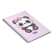 Cute Panda Notitieboek (Rechterzijde)