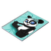 Cute Panda Notitieboek (Linkerzijde)