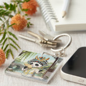 Cute Panda Opera Keychain (Voorkant Rechts)