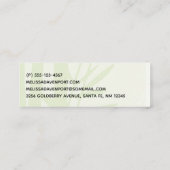 Cute Panda Pair & Bamboo Waterverf Mini Visitekaartje (Achterkant)