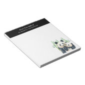 Cute Panda Pair in het Notitieblok van de Waterver (Schuin)