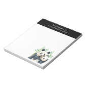 Cute Panda Pair in het Notitieblok van de Waterver (Linkerzijde)