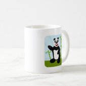 Cute Panda Pal Bamboo Cartoon Character Koffiemok (Voorkant rechts)