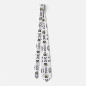 Cute panda-patroon stropdas (Achterkant)