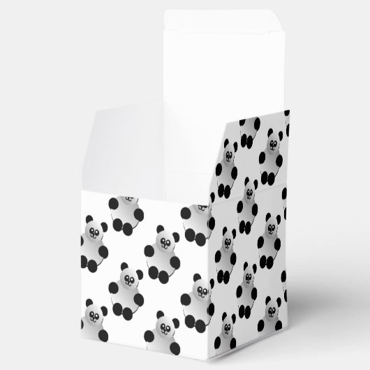 Cute Panda Pattern Bedankdoosjes (Geopend)