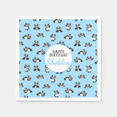 Cute Panda Pattern Birthday Party Servet (Voorkant)
