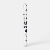 Cute Panda Pattern iPhone Case – Black & White 16 Hoesje (Linkerkant)