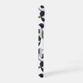 Cute Panda Pattern iPhone Case – Black & White 16 Hoesje (Rechterkant)