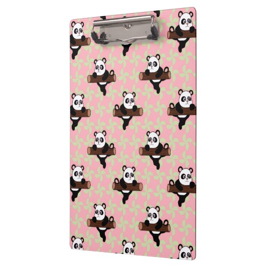 Cute Panda Pattern on Pink – Kawaii Seamless  Klembord (Links)