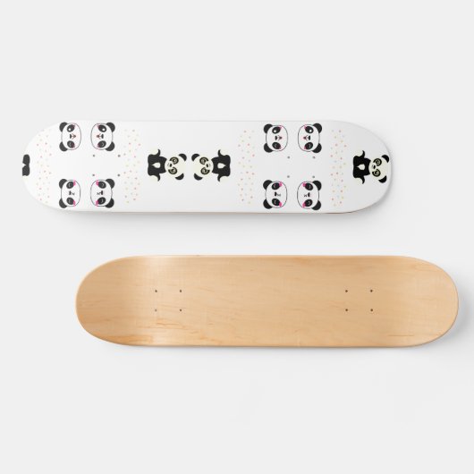 Cute panda Pattern Persoonlijk Skateboard (Horizontaal)