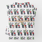 Cute Panda Pattern Wrapping Paper for Gifts and Pa (In situ)