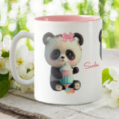 Cute Panda Persoonlijk Tweekleurige Koffiemok