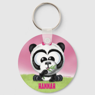 Cute Panda Persoonlijke Sleutelhanger