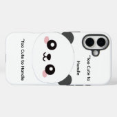 Cute Panda Phone Case  (Achterkant (horizontaal))
