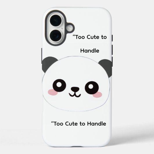 Cute Panda Phone Case  (Achterkant)