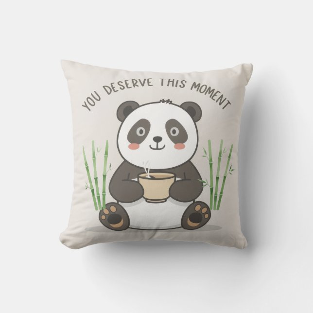 Cute Panda Pillow Kussen (Voorkant)