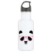 Cute Panda Pink Waterfles (Voorkant)