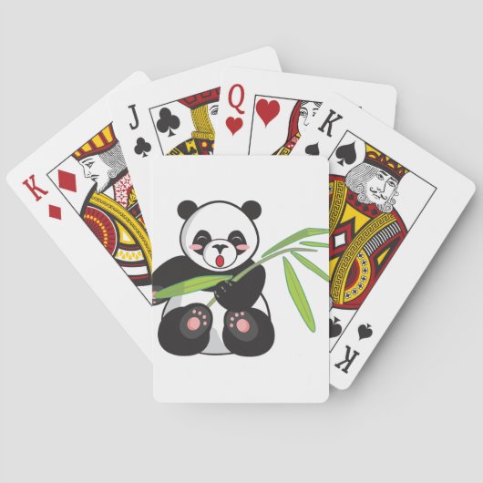 Cute Panda Pokerkaarten (Achterkant)