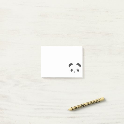 Cute panda post-it® notes (Op bureau)