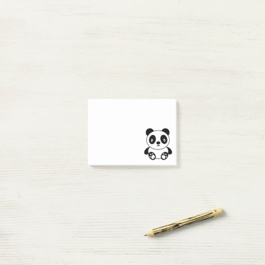 Cute Panda Post-it® Notes (Op bureau)