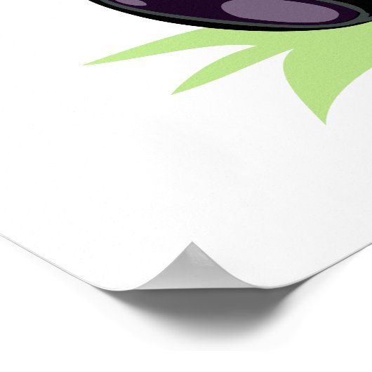 Cute Panda, poster met aangepaste naam (Hoek)