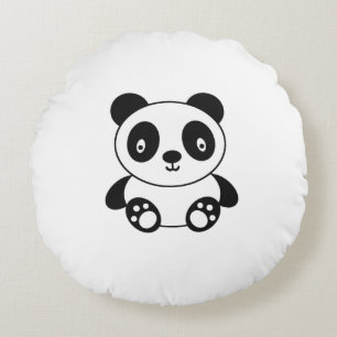 Cute Panda Rond Kussen