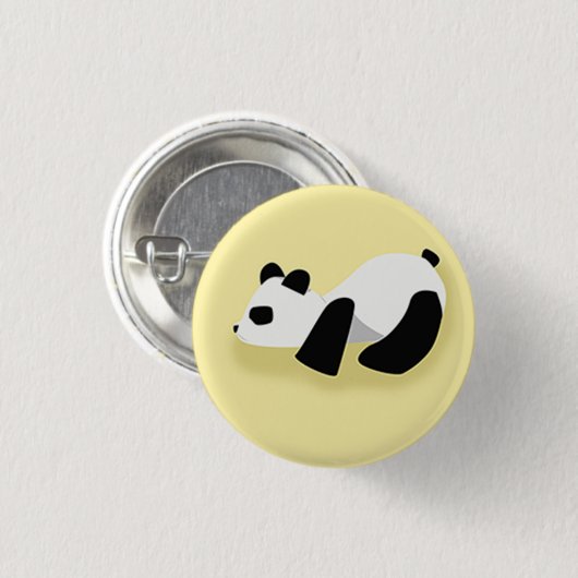 Cute Panda Ronde Button 3,2 Cm (Voorkant /achterkant)